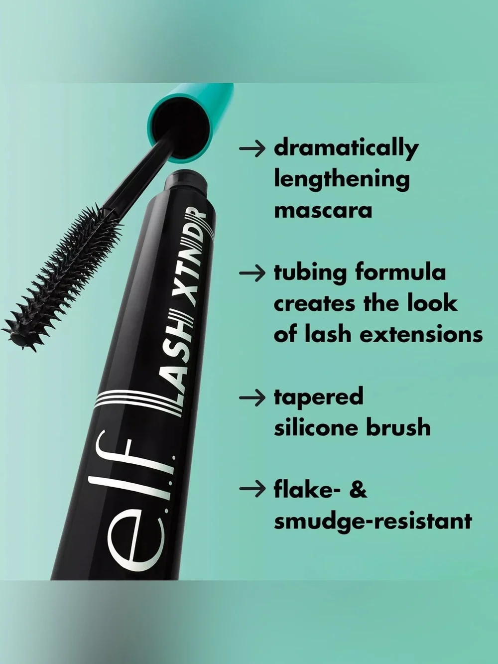 e.l.f. Lash XTNDR Mascara -Pitch Black, NEW